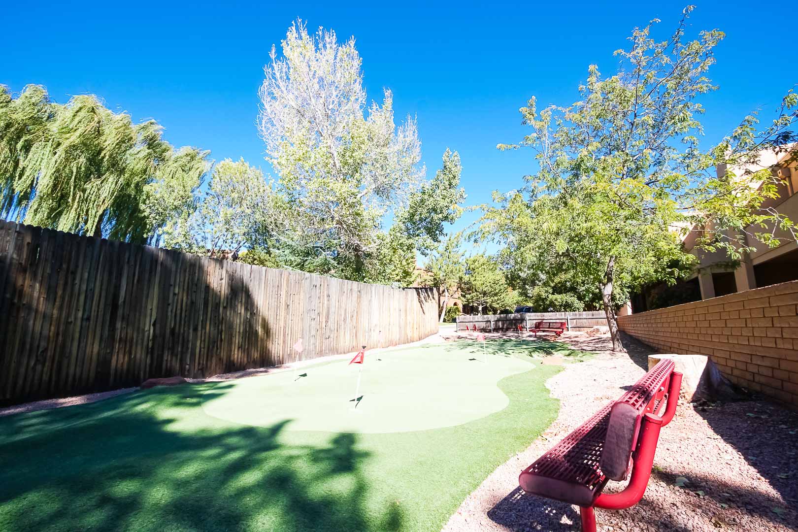 An outdoor putting green at VRI's Villas of Sedona in Arizona.